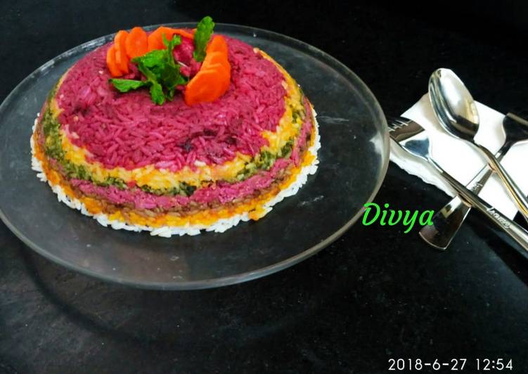 Recipe of Super Quick Homemade Rainbow pulav