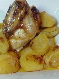 Una foto de Asado de pollo al Mojo Picón picante