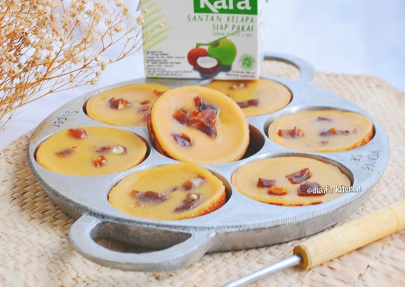 Kue Lumpur Kurma (tanpa labu/kentang) takaran sendok
