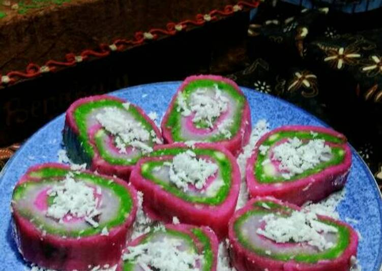 Resep Getuk Gulung RAINBOW Anti Gagal