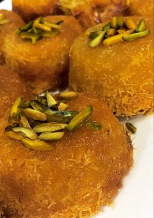A picture of Kunafa Cupcakes.