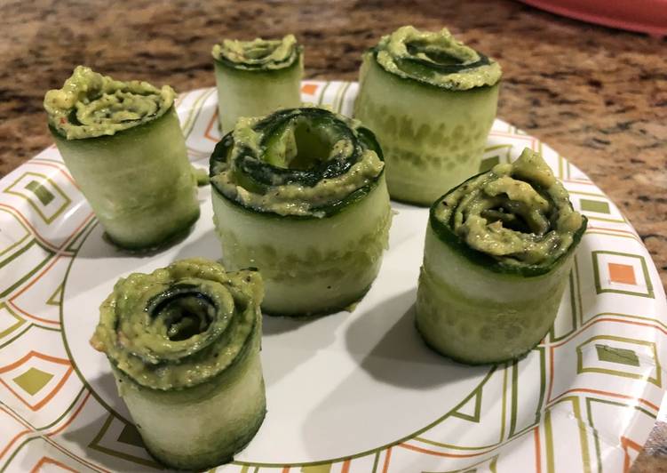 Cucumber & avocado rolls