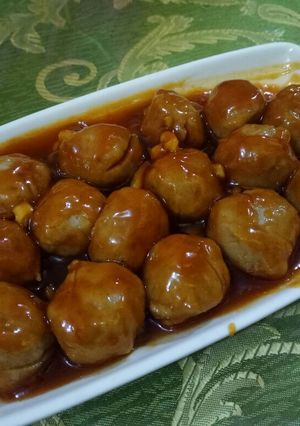 Foto resep Bakso asem manis