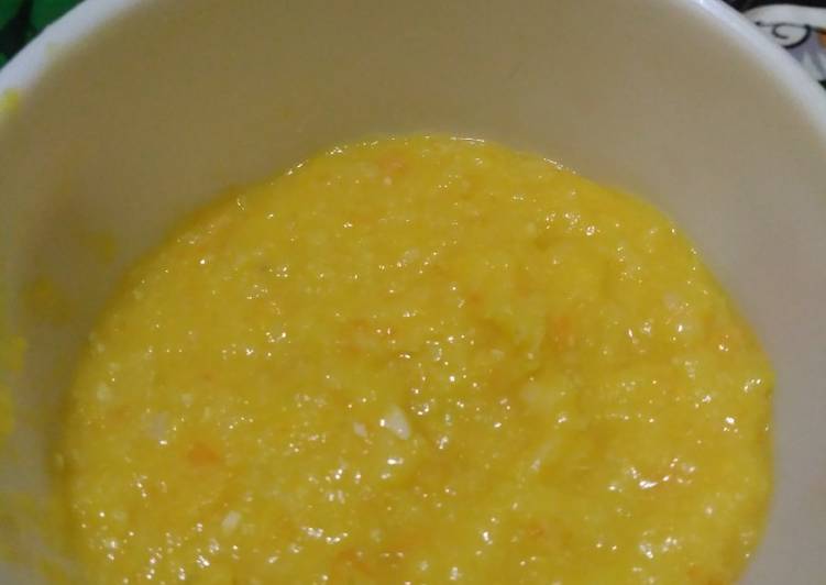 Mpasi krim sup jagung wortel sederhana
