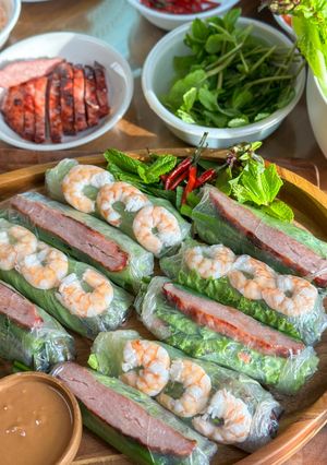 A picture of Vietnamese Spring Rolls (Shrimp & Grilled Pork).