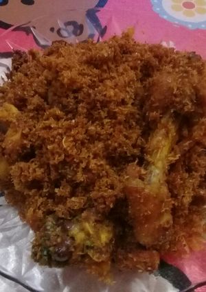 Foto resep Ayam goreng serundeng kelapa
