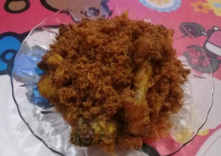 Resep Ayam goreng serundeng kelapa Anti Gagal