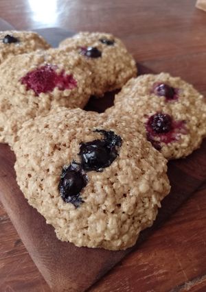 Una foto de Galletitas de yerba mate, avena y arándanos