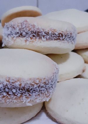 Una foto de Alfajores de Maicena con harina leudante