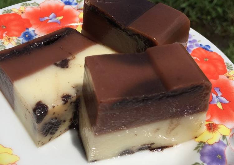 Puding coklat milo oreo ft putih vanilla oreo