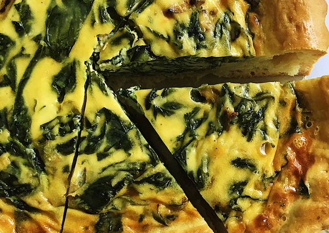 Spinach & Cheese Quiche