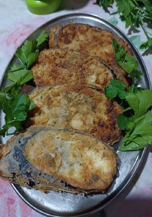 Una foto de Milanesas de berenjena