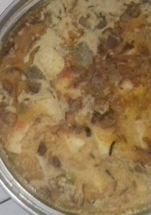 Foto resep Sayur lodeh tahu bawang goreng