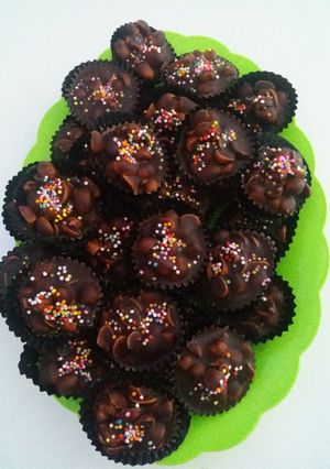Foto resep Coklat kacang simpel