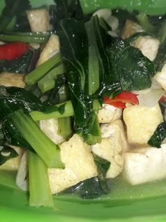 Foto resep Tumis Sawi Hijau & Tahu Putih