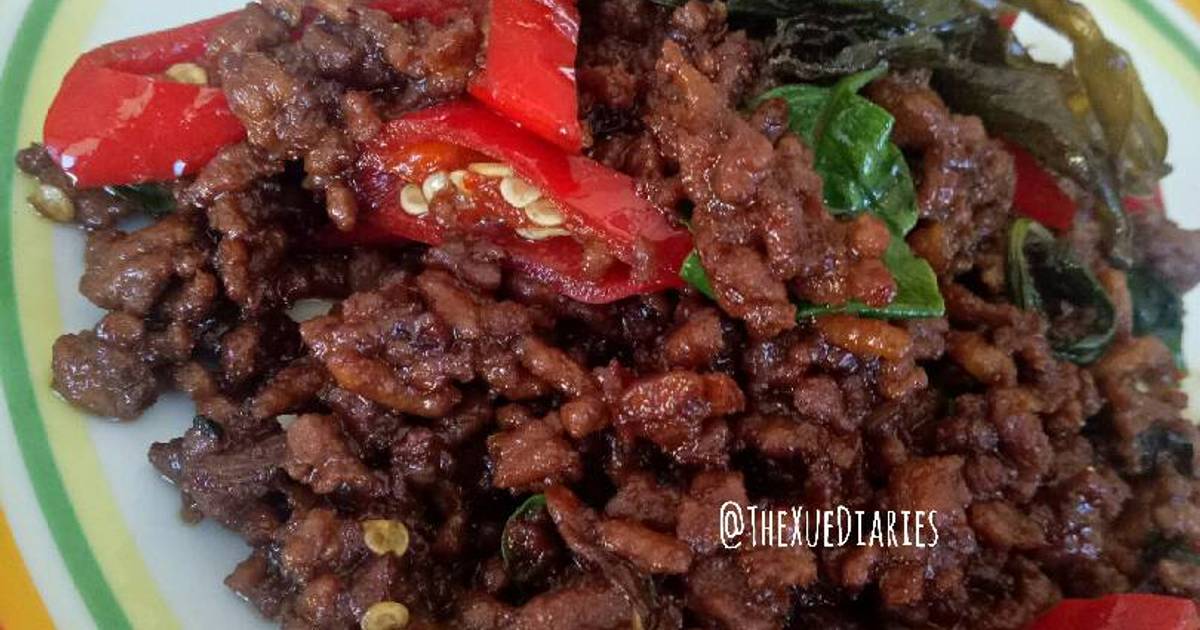  Resep  Ayam  Kemangi ala  Thai  Stir Fry Chicken with Basil 