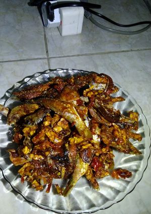 Foto resep Tempe iwak gepeng kering pedes manis