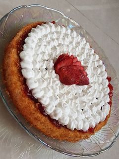 صورة لوصفة كعكة الفراولة 🍓