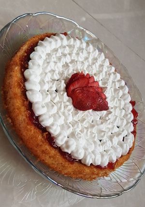 صورة لوصفة كعكة الفراولة 🍓