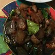 Tumis kikil cabe hijau