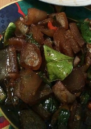 Foto resep Tumis kikil cabe hijau
