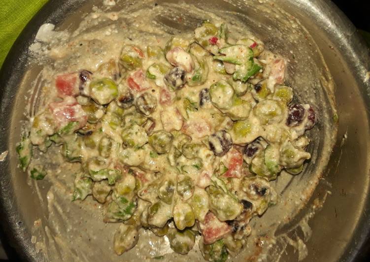 Recipe of Super Quick Homemade Roasted green chana salad
