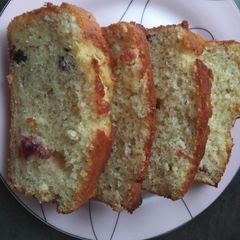 A picture of Banana and berries loaf.