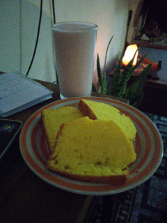Una foto de Budín sin harina de trigo!! Con harina de Arroz y fécula de Maíz
