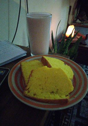 Una foto de Budín sin harina de trigo!! Con harina de Arroz y fécula de Maíz