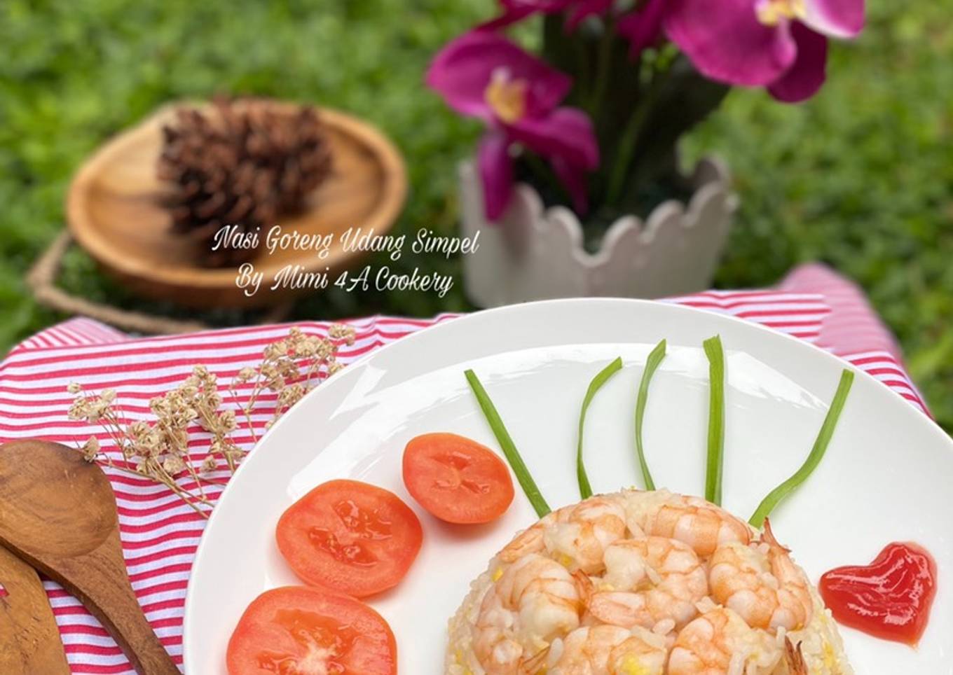 Nasi goreng udang simpel (untuk anak2)