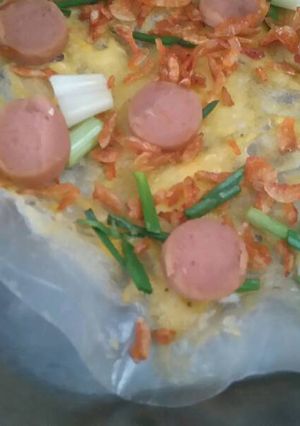 Hình của món Bánh tráng nướng.