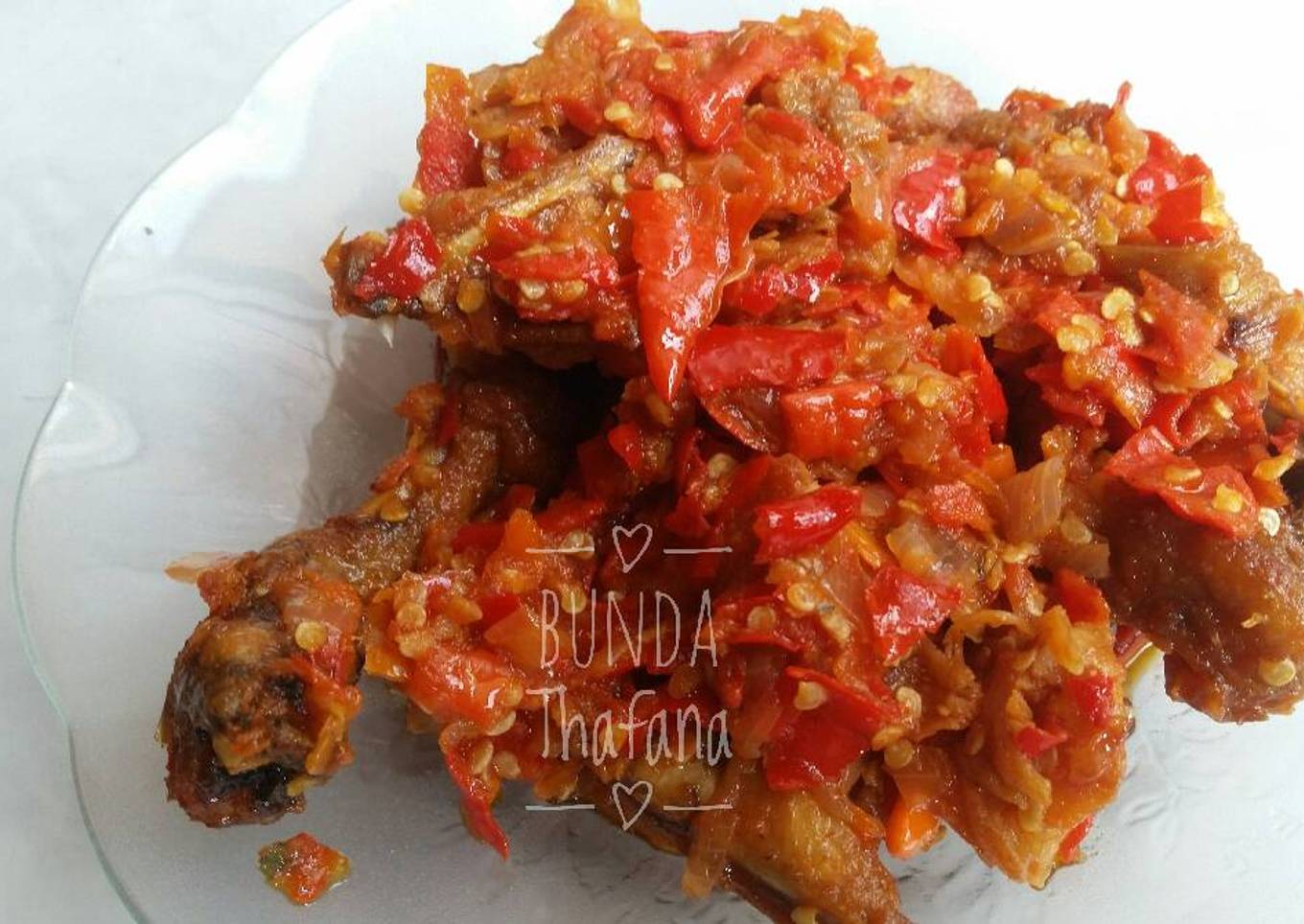 Ayam gepuk balado