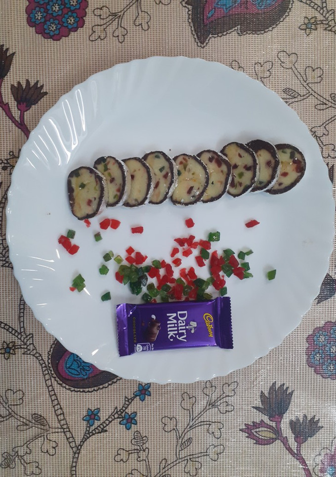 चोको टूटी फ्रूटी रोल (choco tutti frutti roll recipe in Hindi) रेसिपी मुख्य फोटो