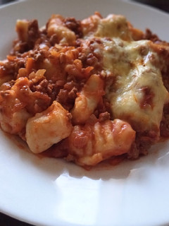 Una foto de Gnocchis a la bolognesa