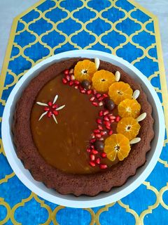 عکسی از دستور 💛 کیک شکلاتی با سس کارامل💛