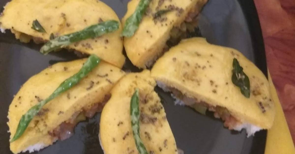 ब्रेड ढोकला सैंडविच (Bread Dhokla Sandwich recipe in Hindi) रेसिपी