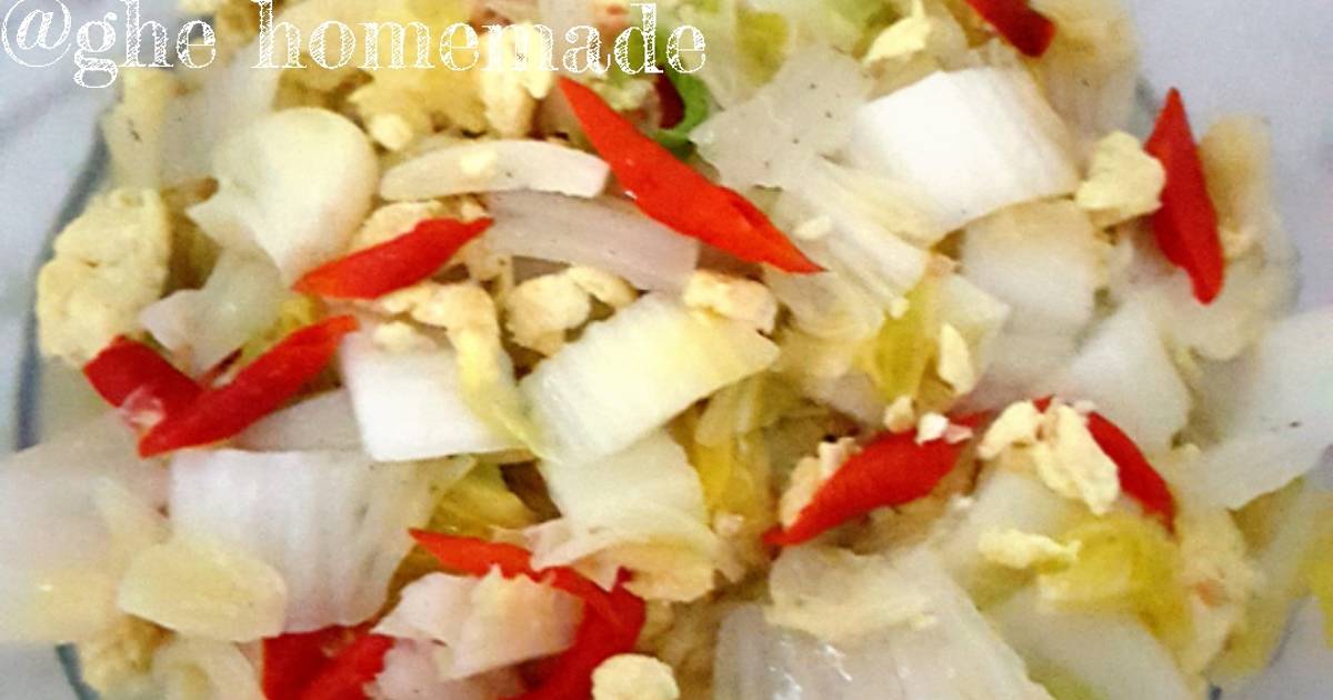 Resep Cah Sawi Putih Campur Telur Oleh Ghe Homemade Cookpad