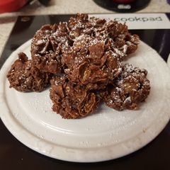 My Cornflake & Oat Bars with M&Ms choc spread butter crispies 💙 A picture of My Cornflake & Oat Bars with M&Ms choc spread butter crispies 💙.