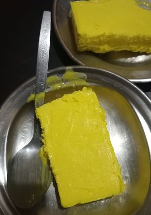 A picture of Homemade pineapple ice cream 😋.