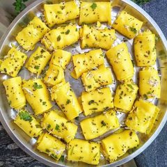 A picture of Khandvi recipe | How to make gujrati khandvi in pressure cooker.