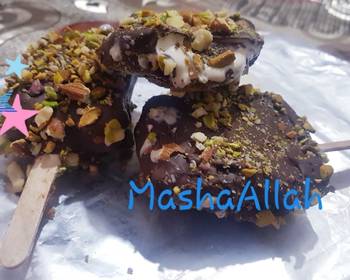 Update, Serving Recipe Homemade nutty popsicles Savory Delicious