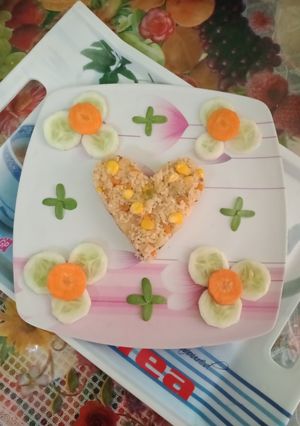 स्वीट कॉर्न चाइनीज राइस (sweet corn chinese rice recipe in Hindi) रेसिपी मुख्य फोटो