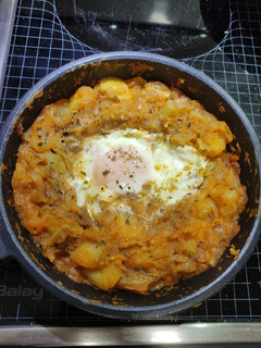 Una foto de Sartén de patatas con huevo