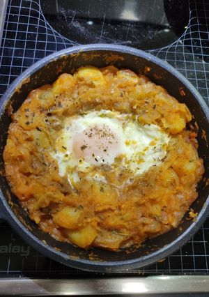 Una foto de Sartén de patatas con huevo
