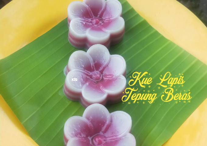 Resep Kue Lapis Tepung Beras Merah Putih Oleh Mama Keizeeqyu Cookpad