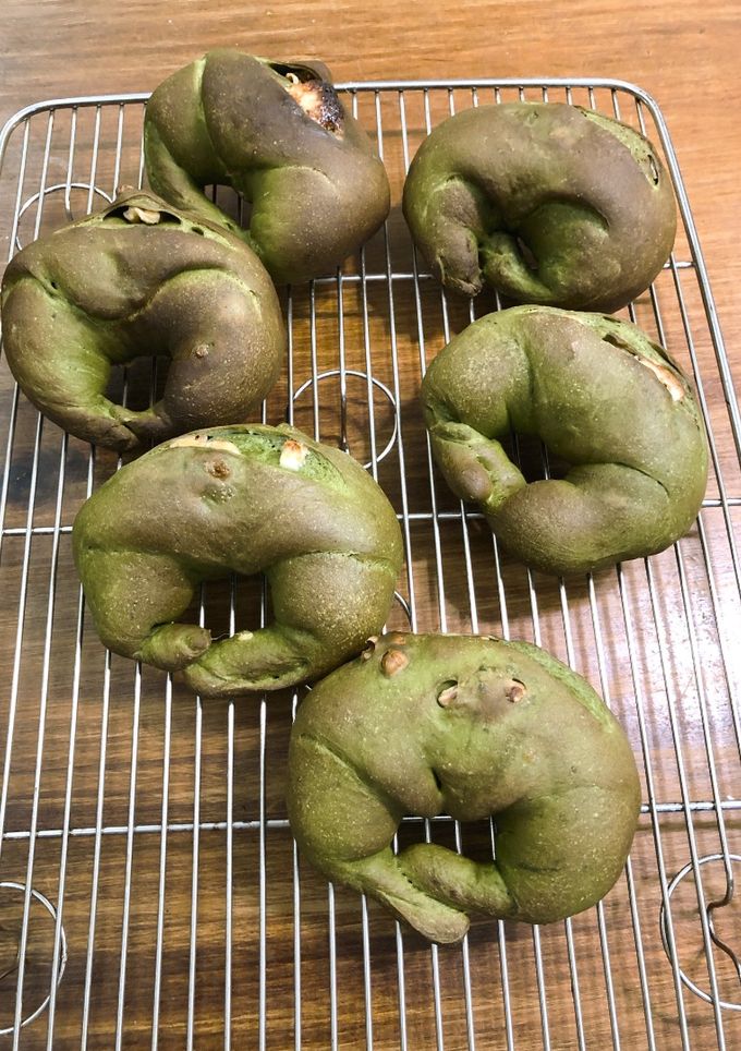 抹茶核桃白巧克力麵包 的食譜成品照片