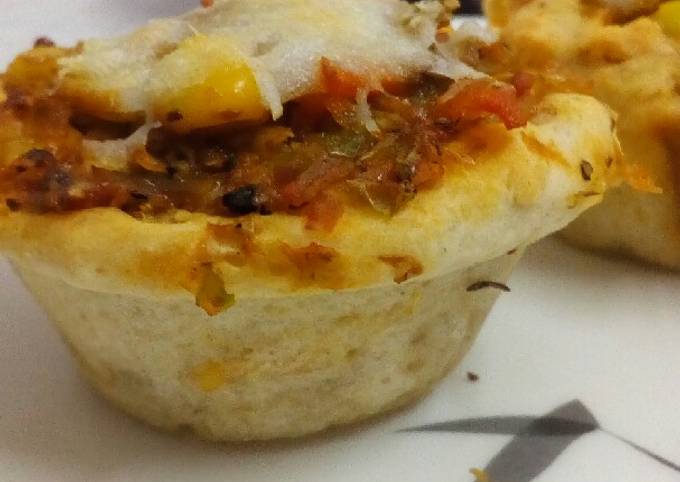 Pizza cupcake