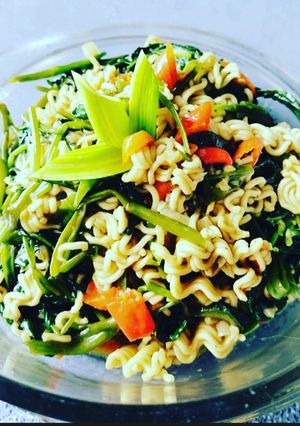 Foto resep Cah kangkung mie