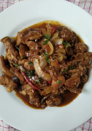 Foto resep Ayam mentega saos saori