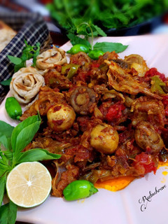 عکسی از دستور خوراک گوشت و قارچ